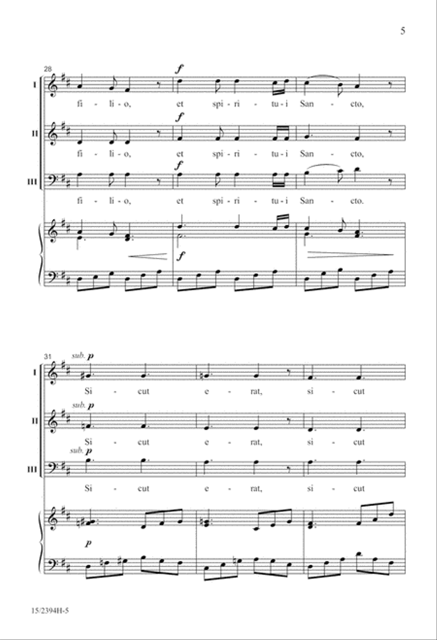 Laudate Dominum Laudate Dominum 3-Part scores gallery preview page 6