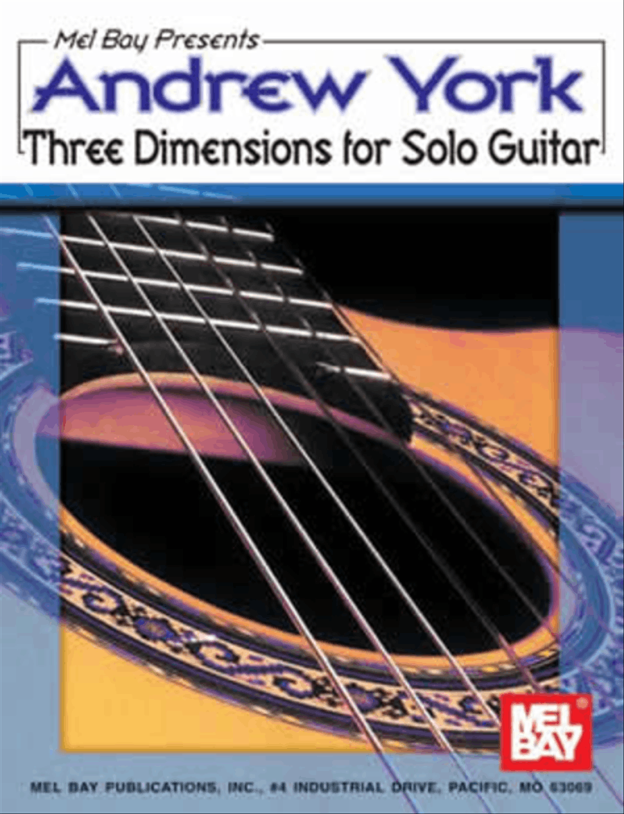 Andrew York Three Dimensions for Solo Guitar Acoustic Guitar scores gallery preview page 1