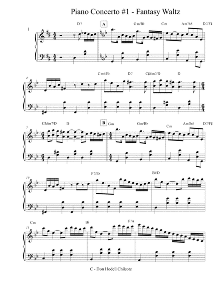 Piano Concerto #1 - Fantasy Waltz image number null
