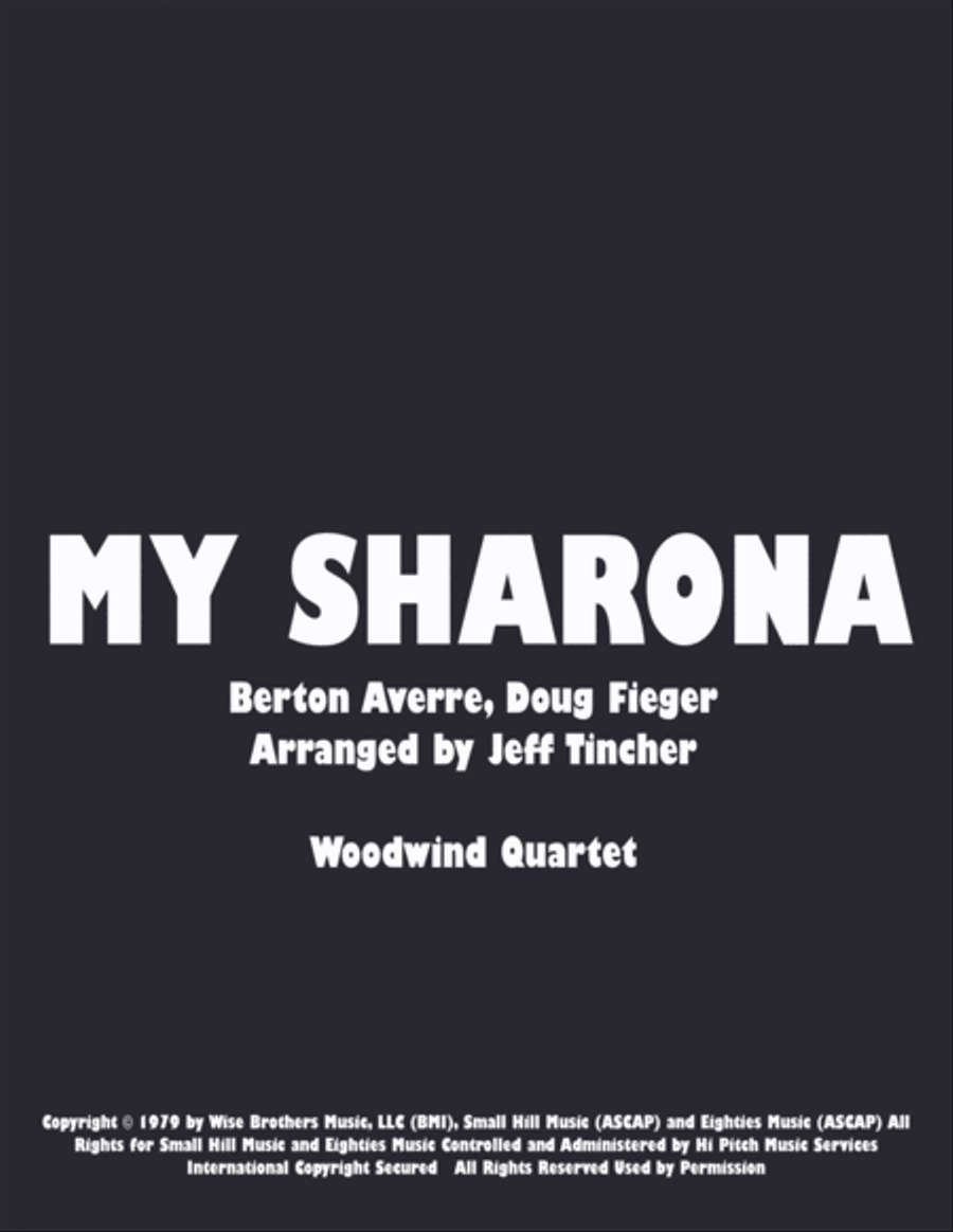 My Sharona Woodwind Quartet scores gallery preview page 1