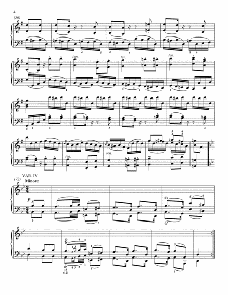 Six Variations In G Major, WoO 77