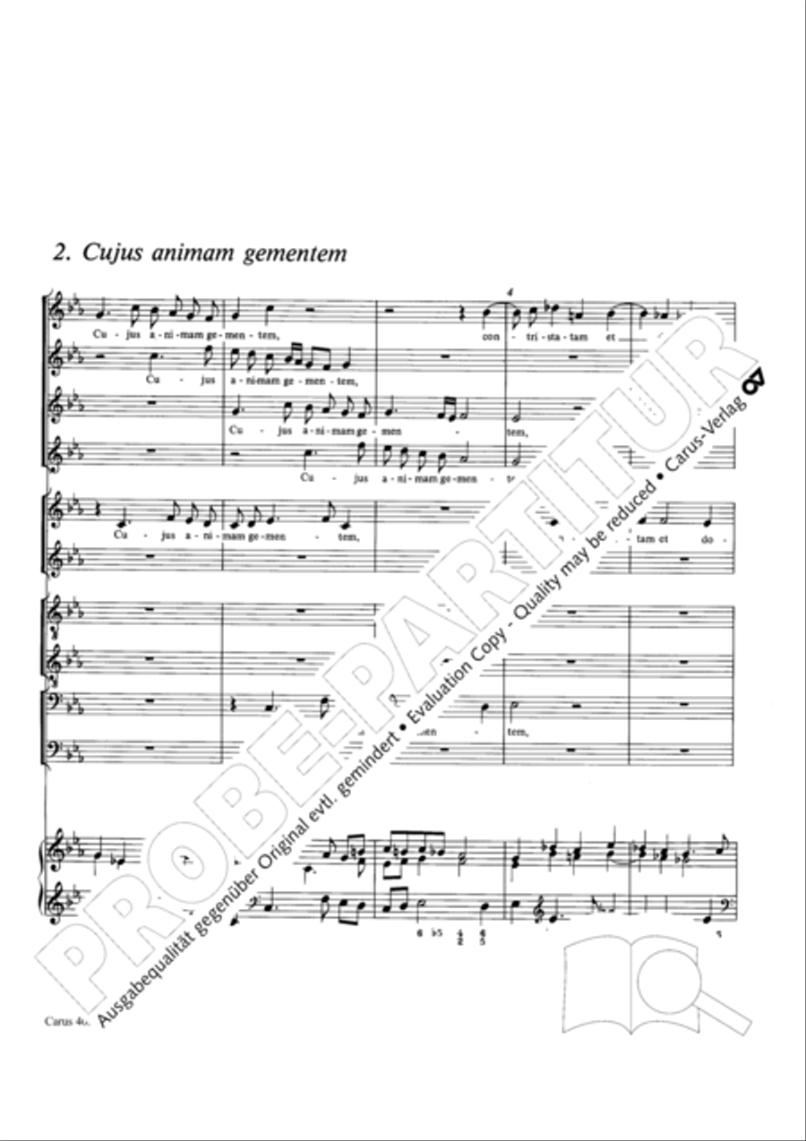 Stabat mater Choir scores gallery preview page 19