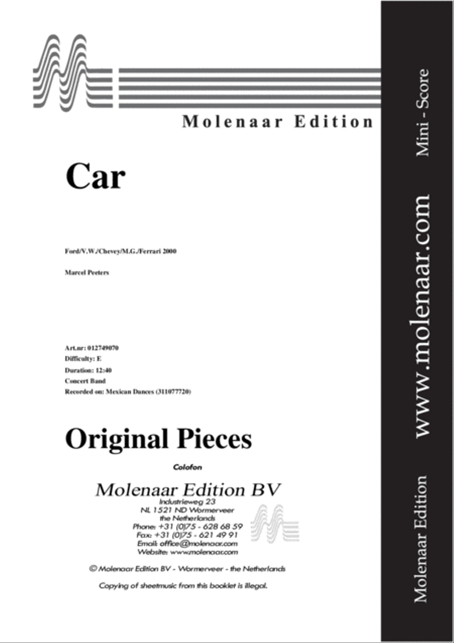 Car Car Concert Band scores gallery preview page 2