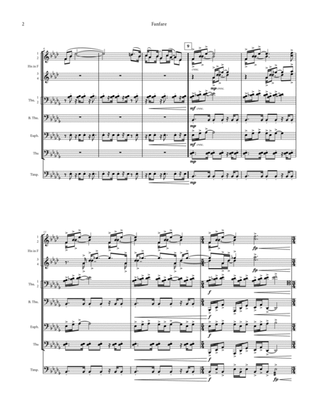 Fanfare from "City in the Sky" - Score Only image number null