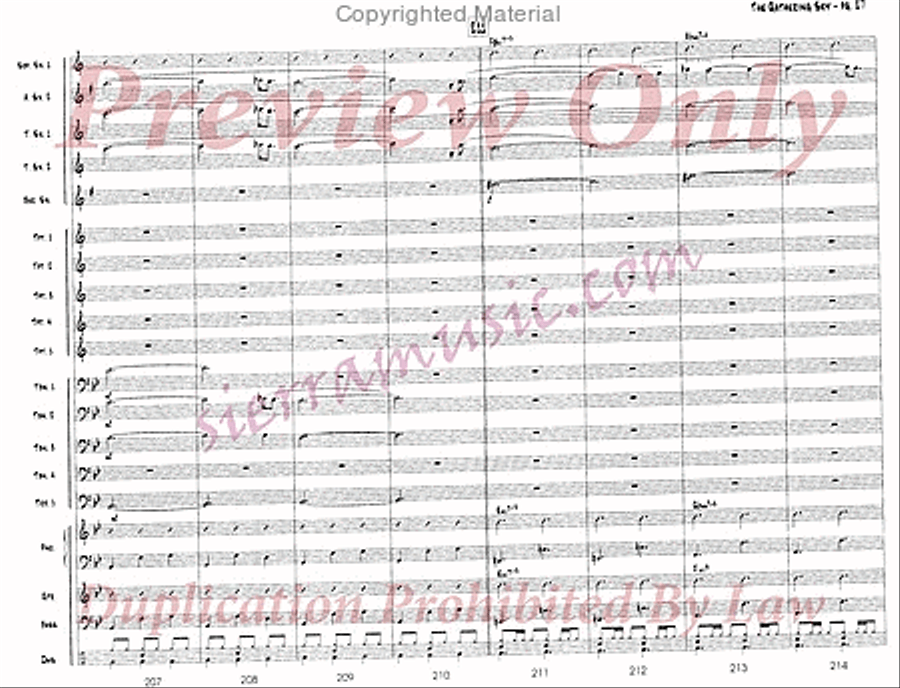 The Gathering Sky Jazz Ensemble scores gallery preview page 28