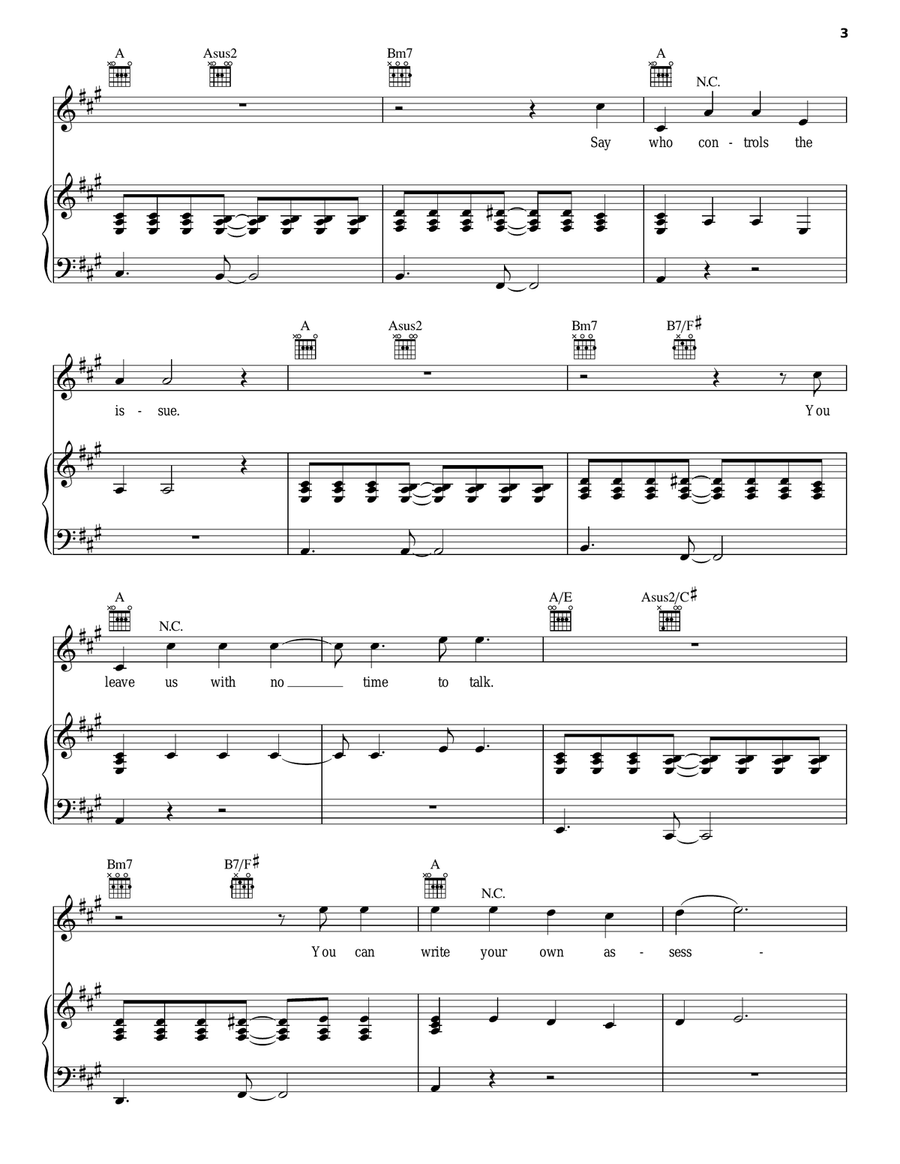 US Forces Piano, Vocal, Guitar scores gallery preview page 3