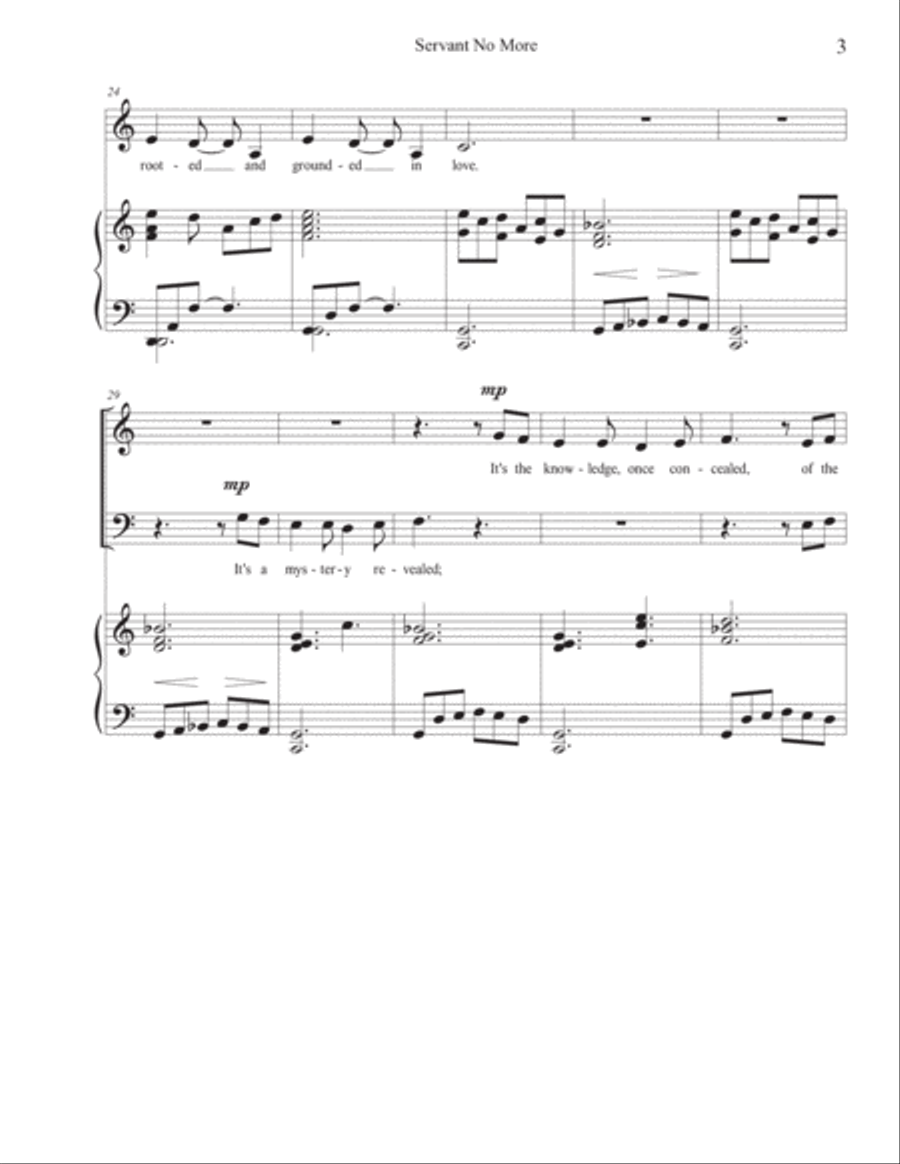 Servant No More 3-Part scores gallery preview page 5