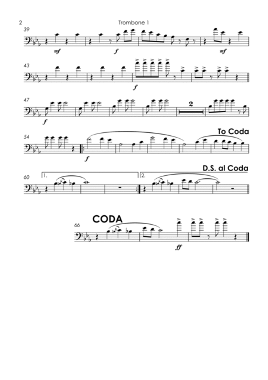 Chorando Se Foi (lambada) Brass Quartet scores gallery preview page 4