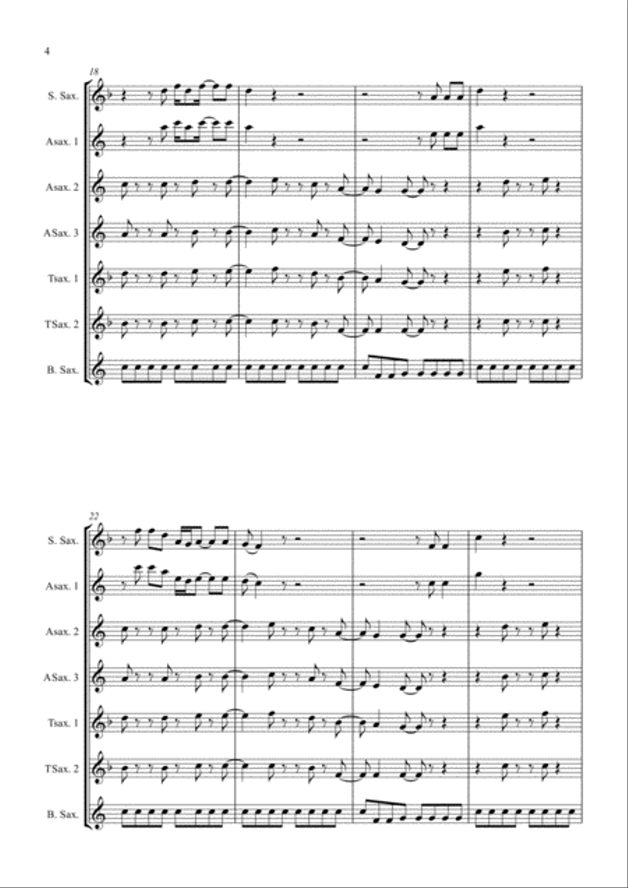Jump Woodwind Quintet scores gallery preview page 4