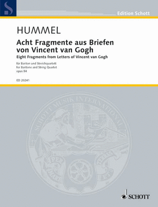 Book cover for Eight Fragments from Letters of Vincent van Gogh