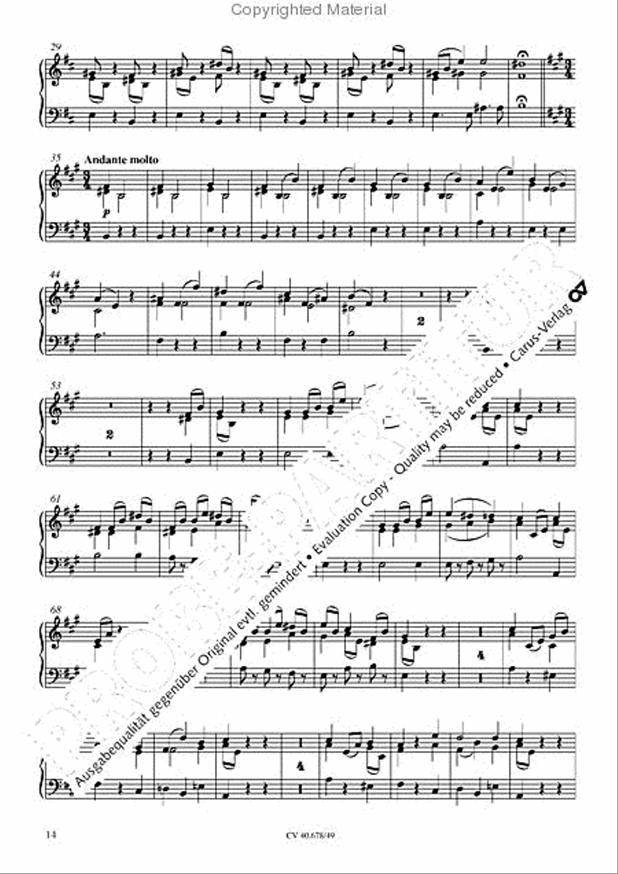 Missa pastoralis bohemica Organ scores gallery preview page 17