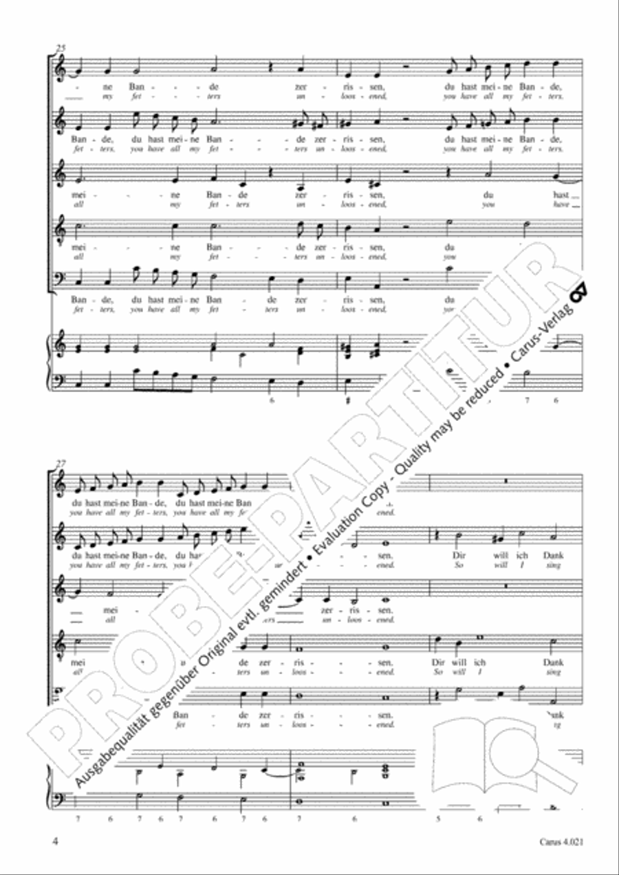 Schein: Israelsbrunnlein. Fontana d'Israel. Complete edition Choir scores gallery preview page 11