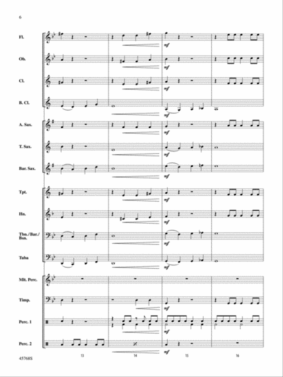 ¡El Tiburón!: Score ¡El Tiburón!: Score Concert Band scores gallery preview page 6