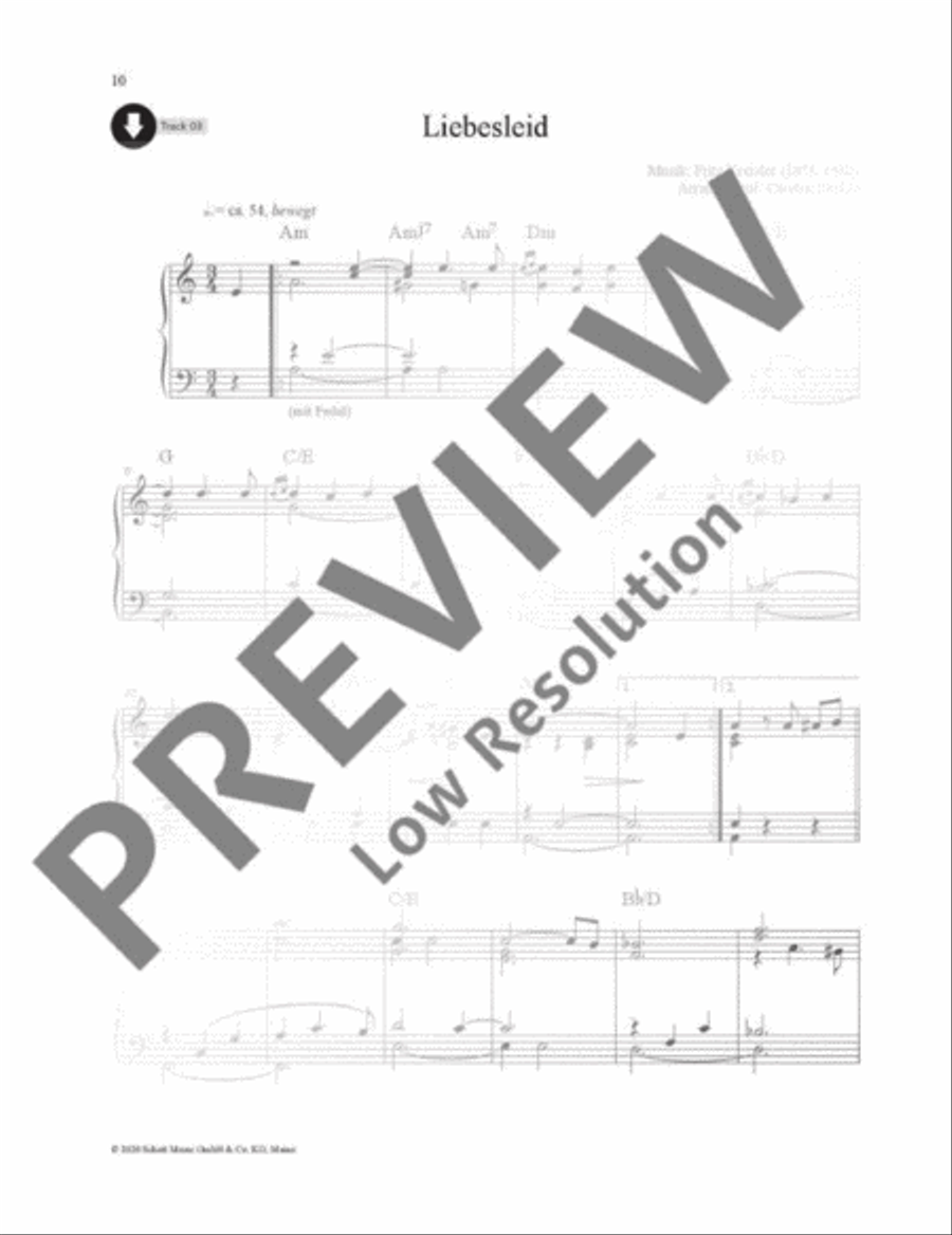 Liebesleid Piano Solo scores gallery preview page 2