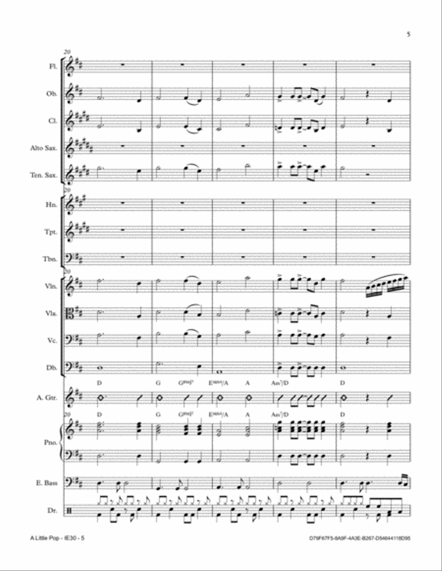 A Little Pop Full Orchestra scores gallery preview page 5