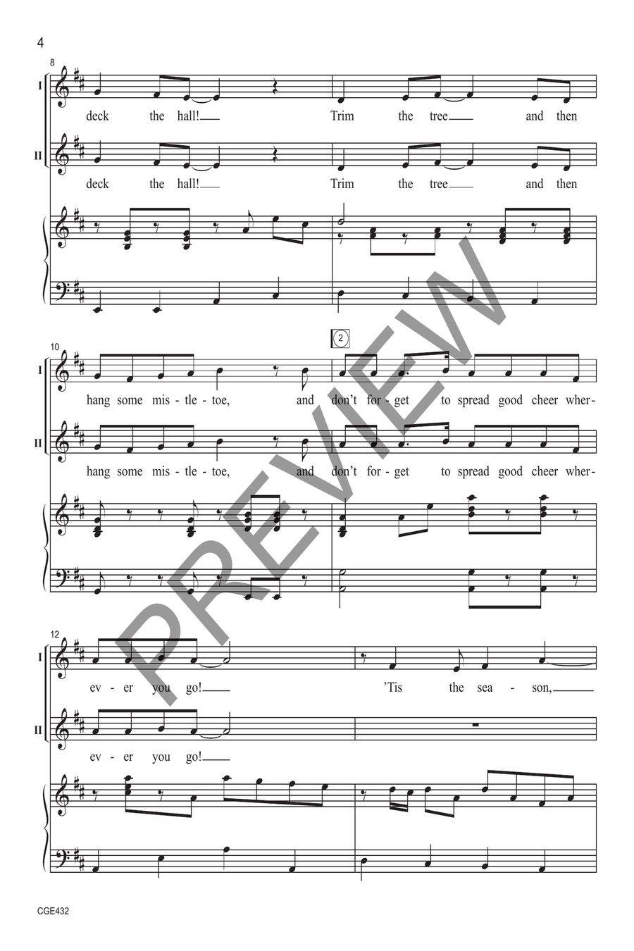 Together In Song at Christmas - Two-part 2-Part scores gallery preview page 4