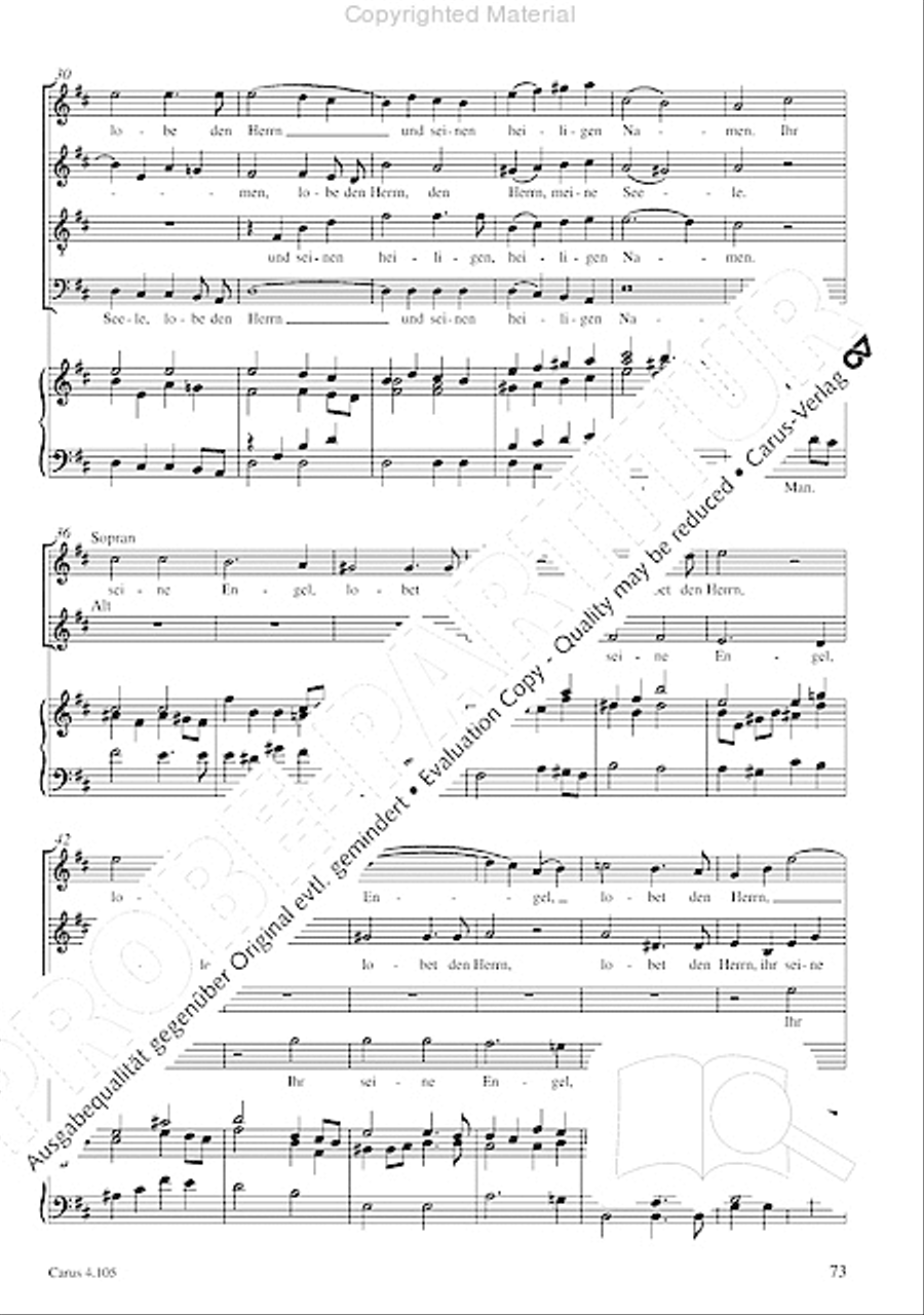 Choral collection Mendelssohn - editionchor Choir scores gallery preview page 74
