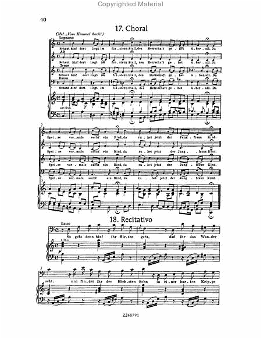 Christmas Oratorio, BWV 248 Choir scores gallery preview page 39
