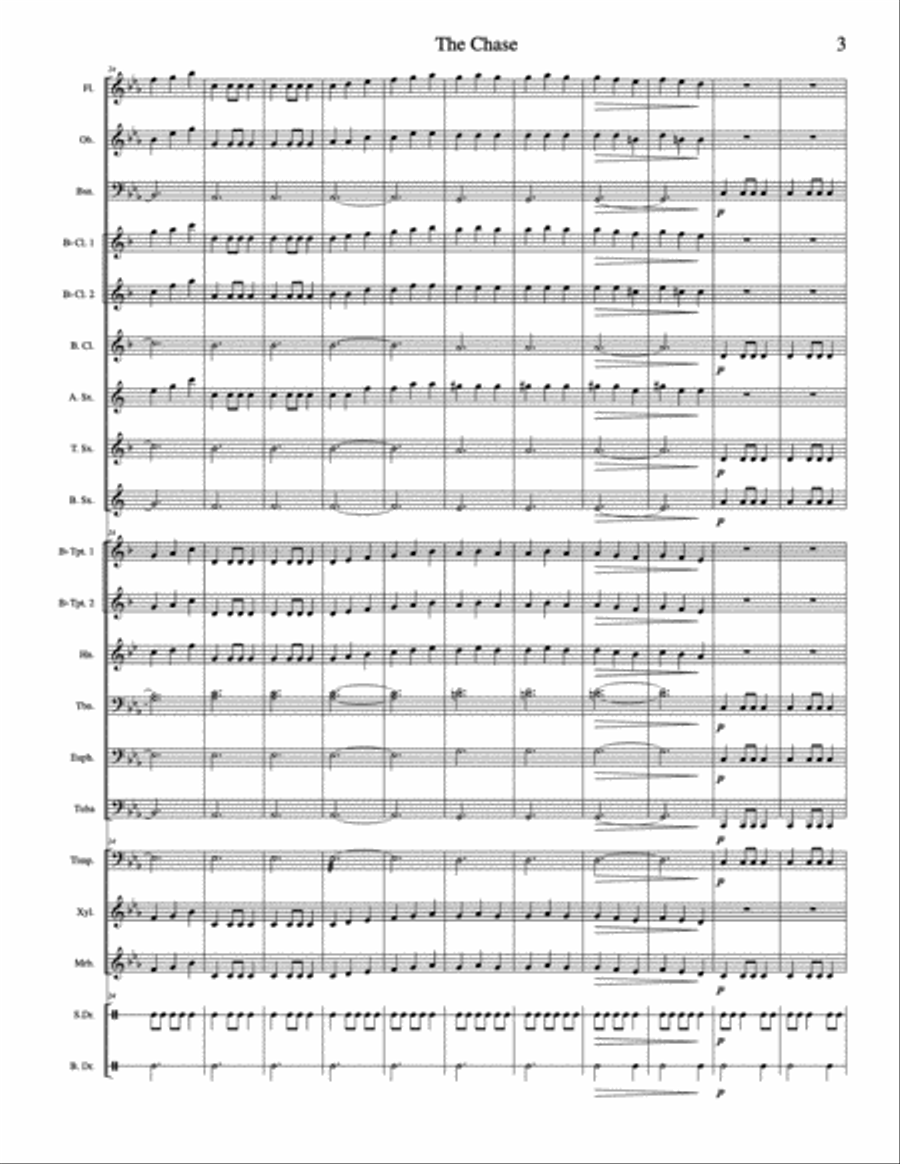 The Chase The Chase Concert Band scores gallery preview page 4