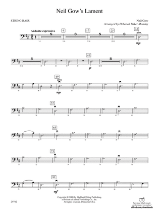 Neil Gow's Lament: String Bass