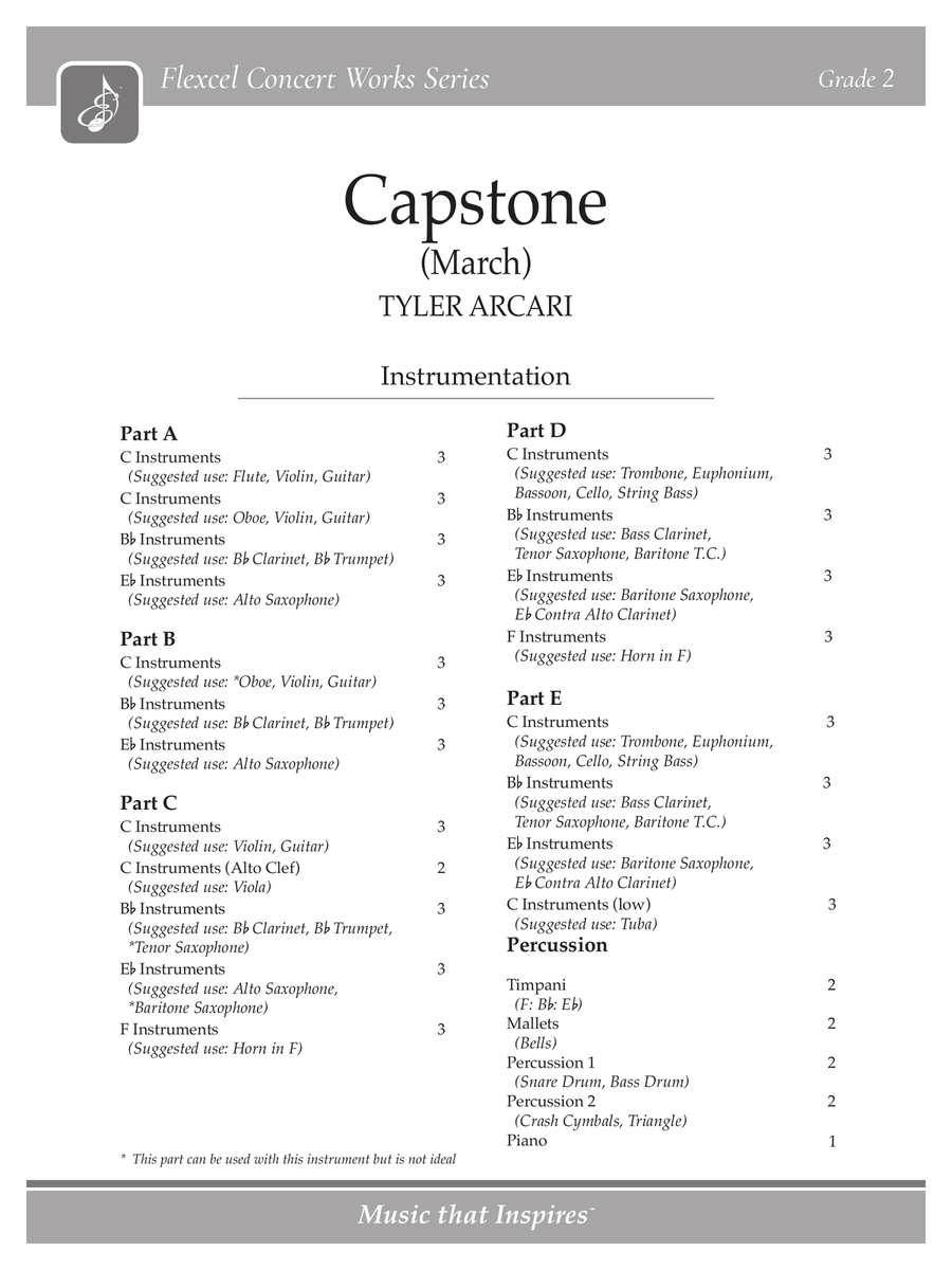 Capstone (Flex) Concert Band scores gallery preview page 2