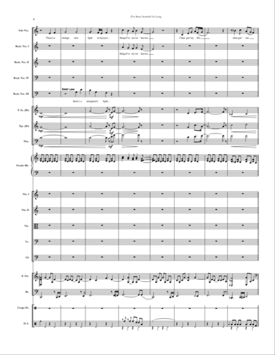 (i've Been) Searchin' So Long Small Ensemble scores gallery preview page 4