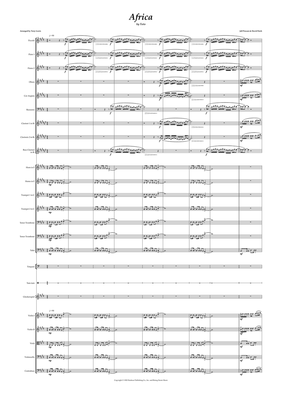 Africa Full Orchestra scores gallery preview page 2