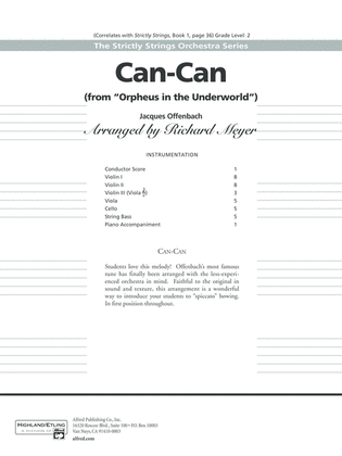 Book cover for Can-Can: Score