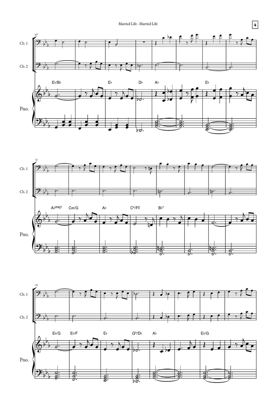 Married Life String Duet scores gallery preview page 4