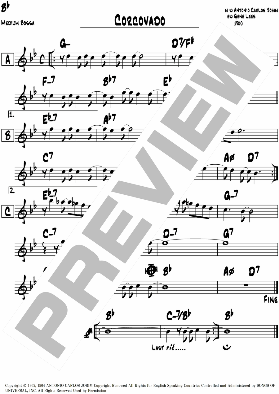 Quiet Nights Of Quiet Stars (Corcovado) Piano scores gallery preview page 2