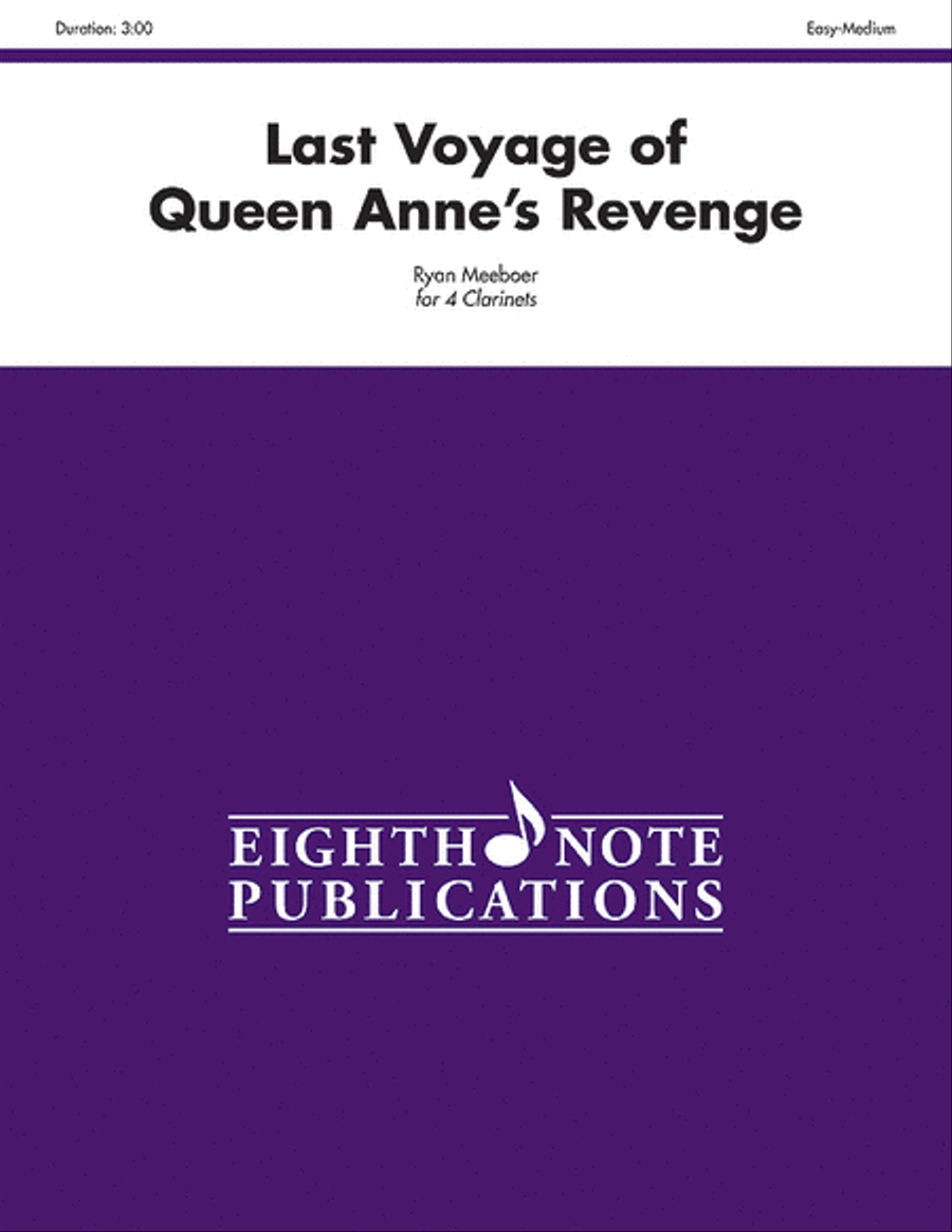 Last Voyage of Queen Anne's Revenge Clarinet Quartet scores gallery preview page 1