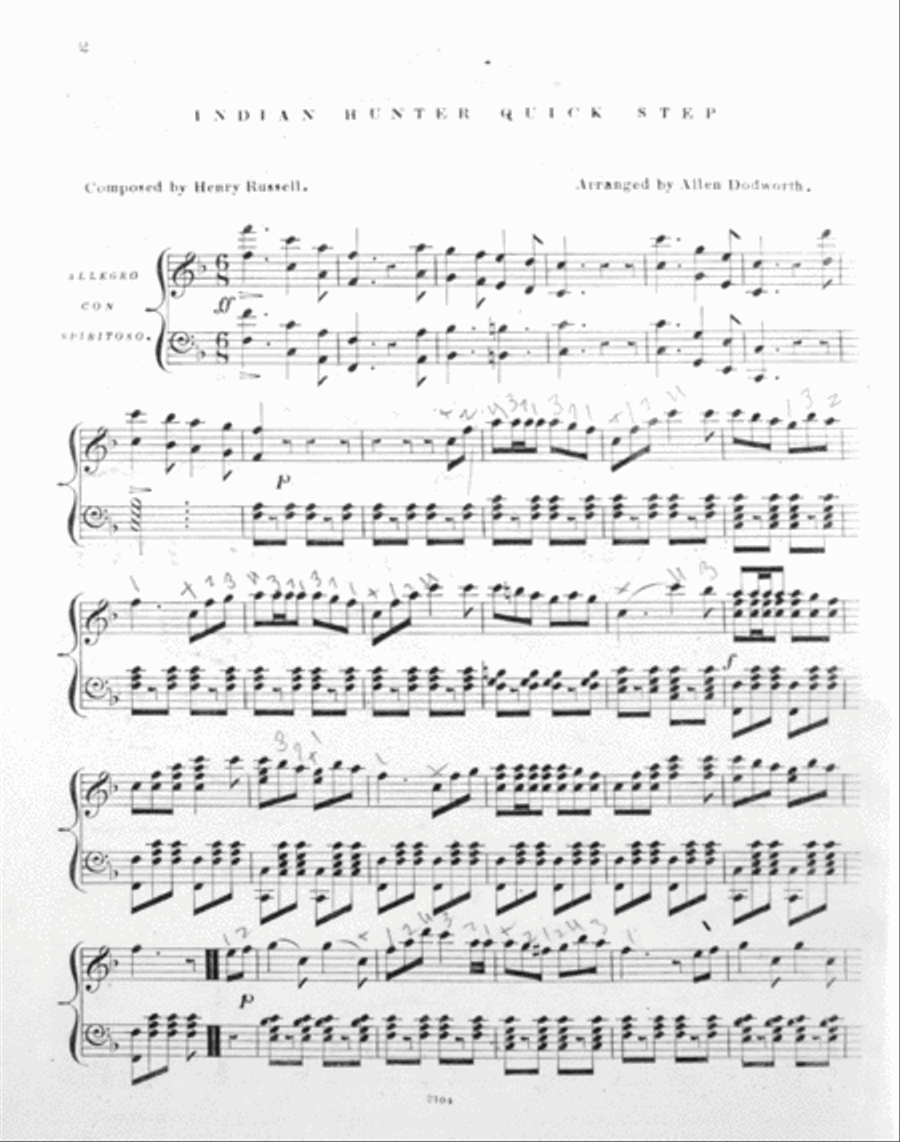 Indian Hunter Quick Step Piano Solo scores gallery preview page 2