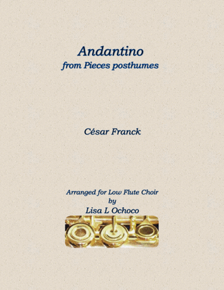 Book cover for Andantino from Pieces posthumes for Low Flute Choir