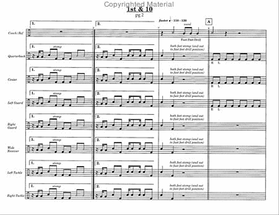 1st & 10 1st & 10 Percussion Ensemble scores gallery preview page 5