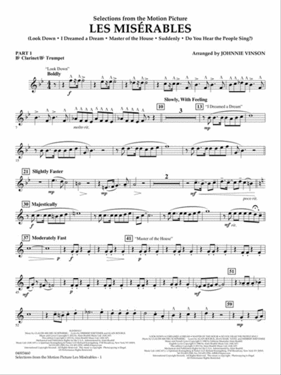 Les Misérables (Selections from the Motion Picture) Concert Band scores gallery preview page 5