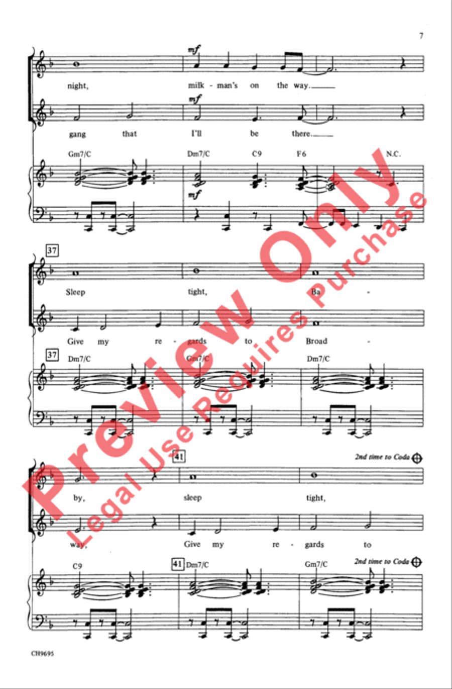Lullaby of Broadway 2-Part scores gallery preview page 6