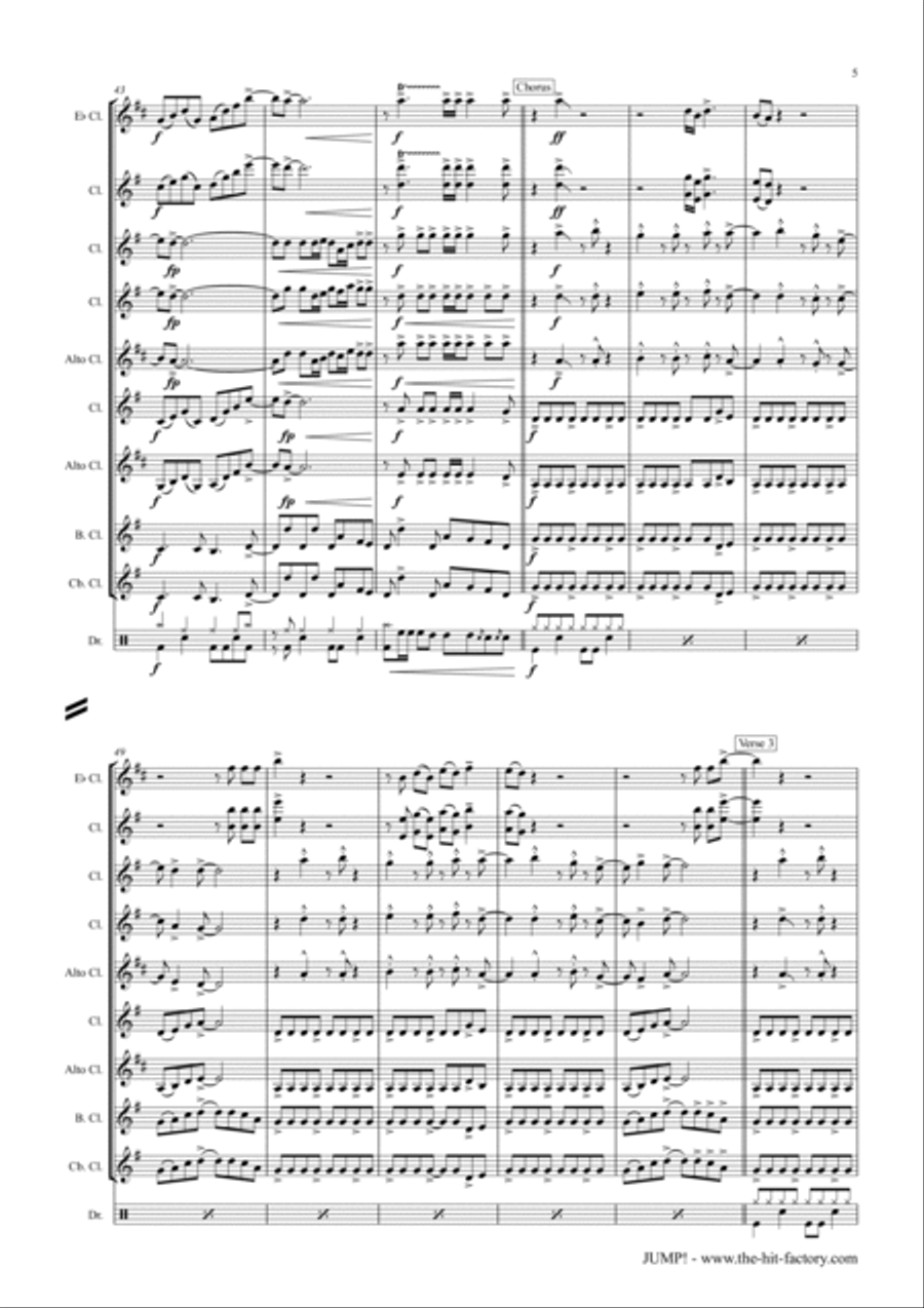 Jump Woodwind Ensemble scores gallery preview page 5