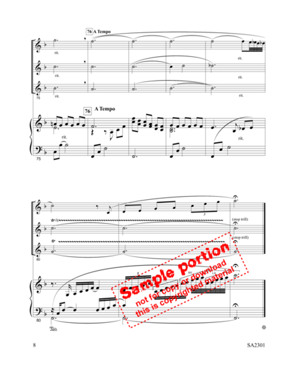 In The Garden Flute scores gallery preview page 6