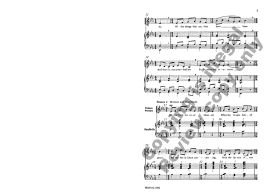 Of the Father's Love Begotten 4-Part scores gallery preview page 3