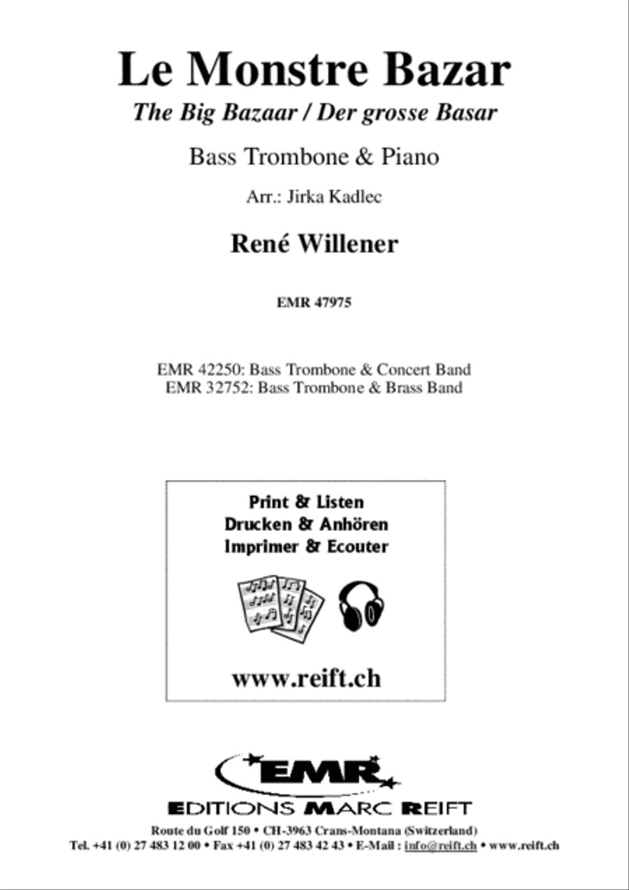 Le Monstre Bazar Bass Trombone scores gallery preview page 2