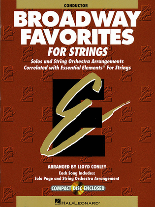 Book cover for Broadway Favorites For Strings - Conductor Score/CD