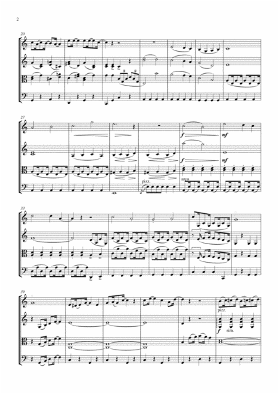 When I'm Sixty-Four String Quartet scores gallery preview page 2