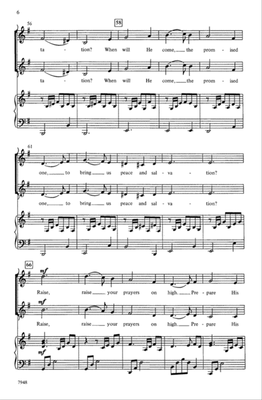 Carol for Advent 2-Part scores gallery preview page 6