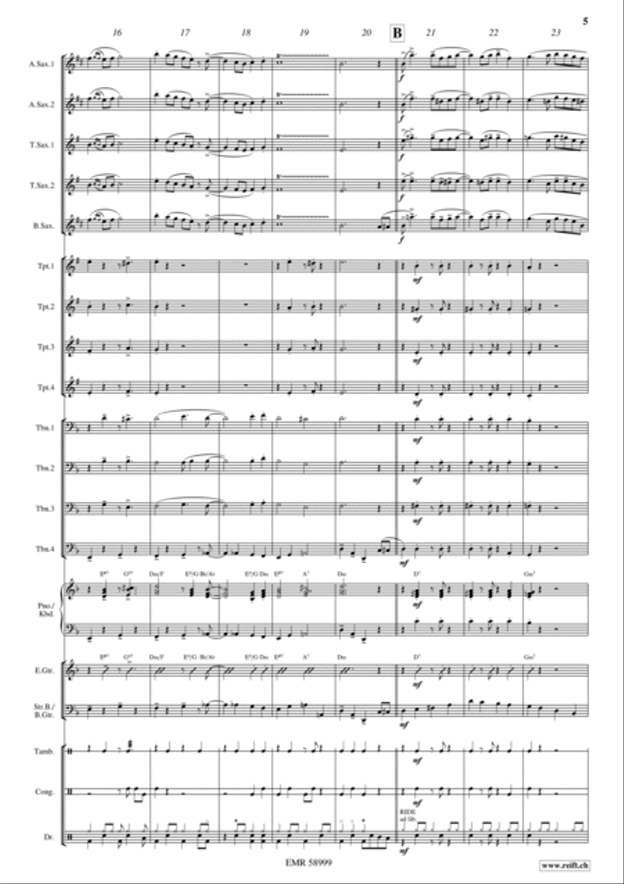 La Cinquantaine Big Band scores gallery preview page 5