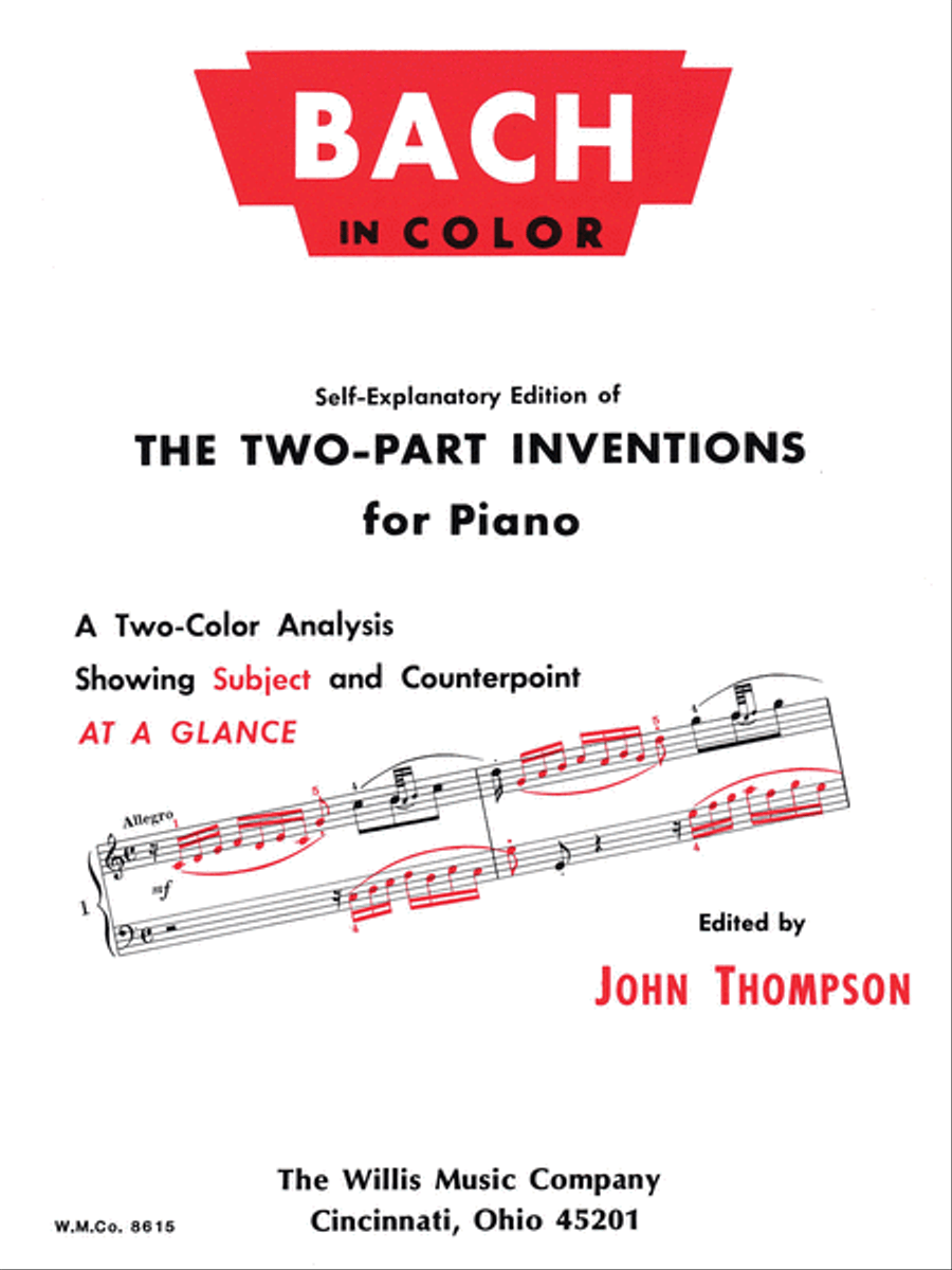 Bach in Color Piano scores gallery preview page 1