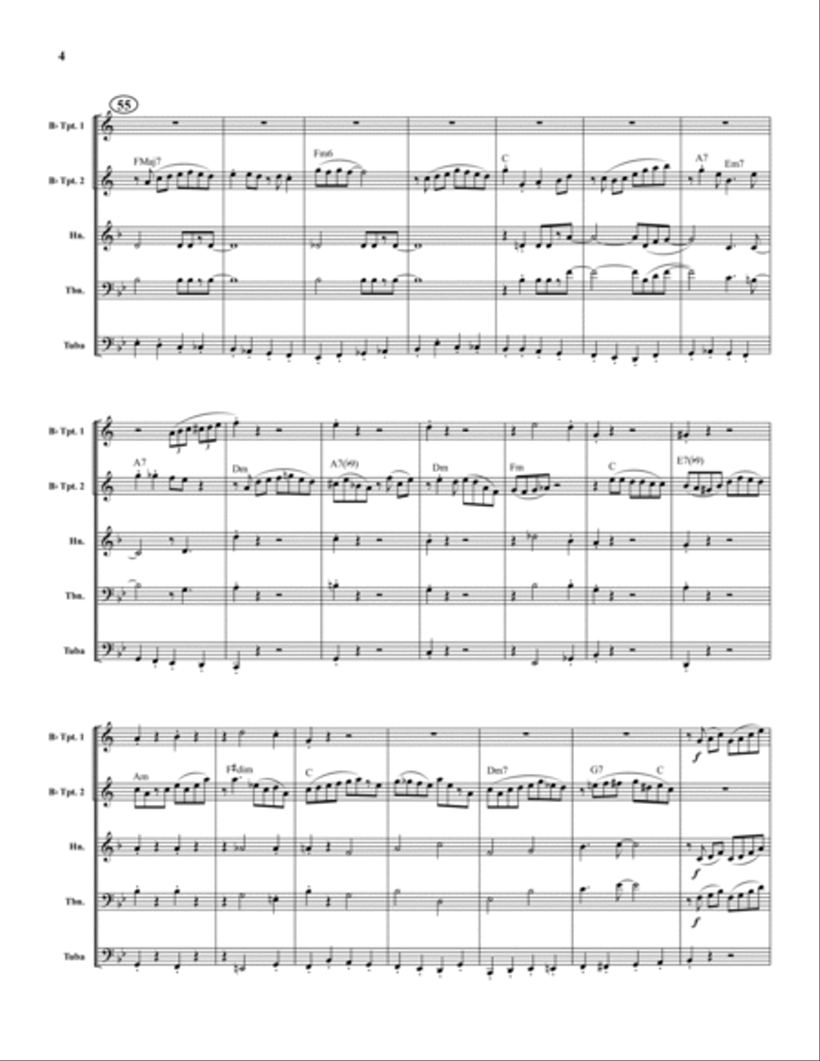 After You've Gone After You've Gone Brass Quintet scores gallery preview page 4