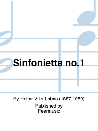 Book cover for Sinfonietta no.1