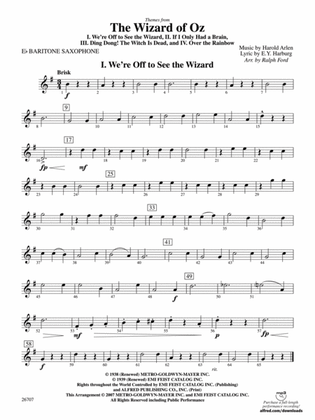 The Wizard of Oz: E-flat Baritone Saxophone