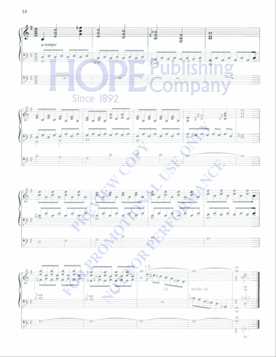 The Nativity Organ Solo scores gallery preview page 14