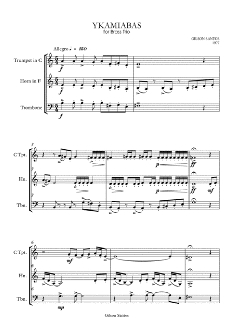 YKAMIABAS for Brass Trio image number null